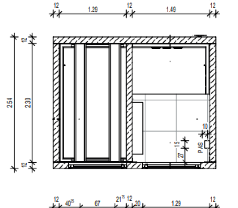 Grundriss TS R0 332 Typ G001