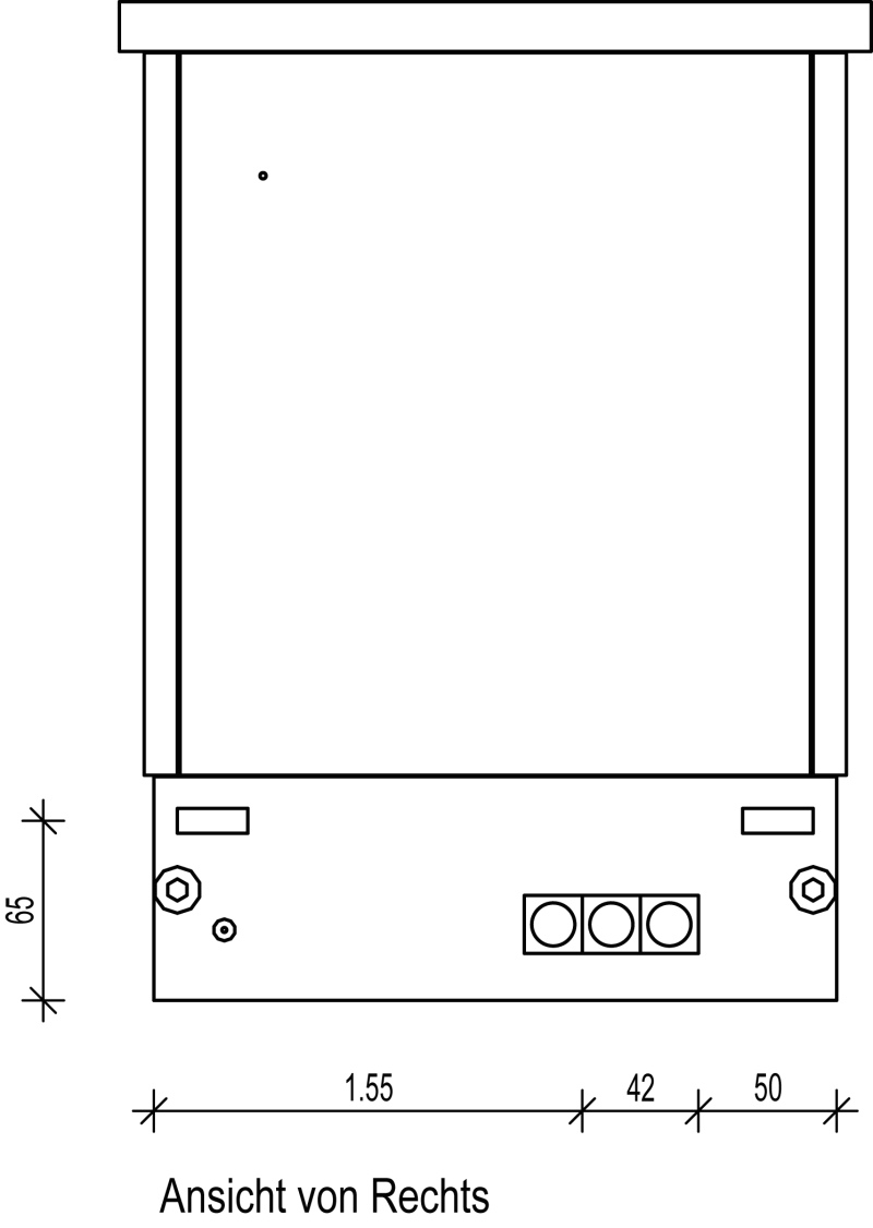 Ansicht rechts TS R0 332