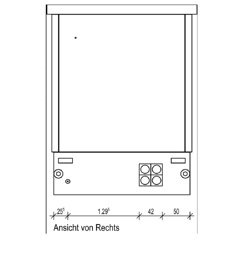 Ansicht rechts TS R0 378